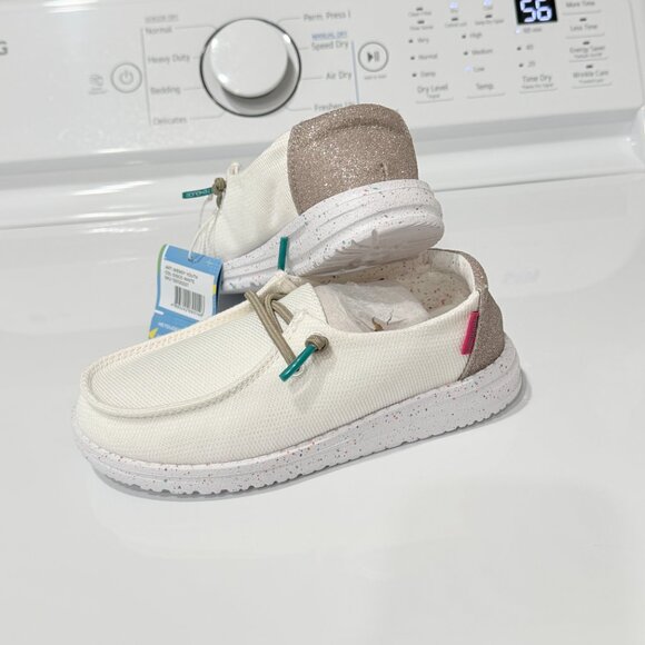 Hey Dude Wendy Youth Disco White Size K12 - Picture 8 of 14